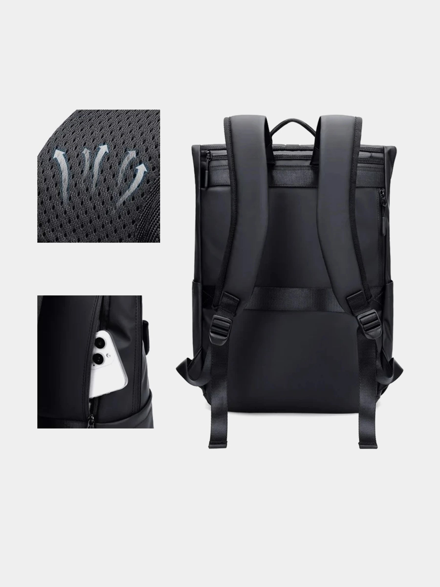 Oxford Rolltop Travel Backpack T13