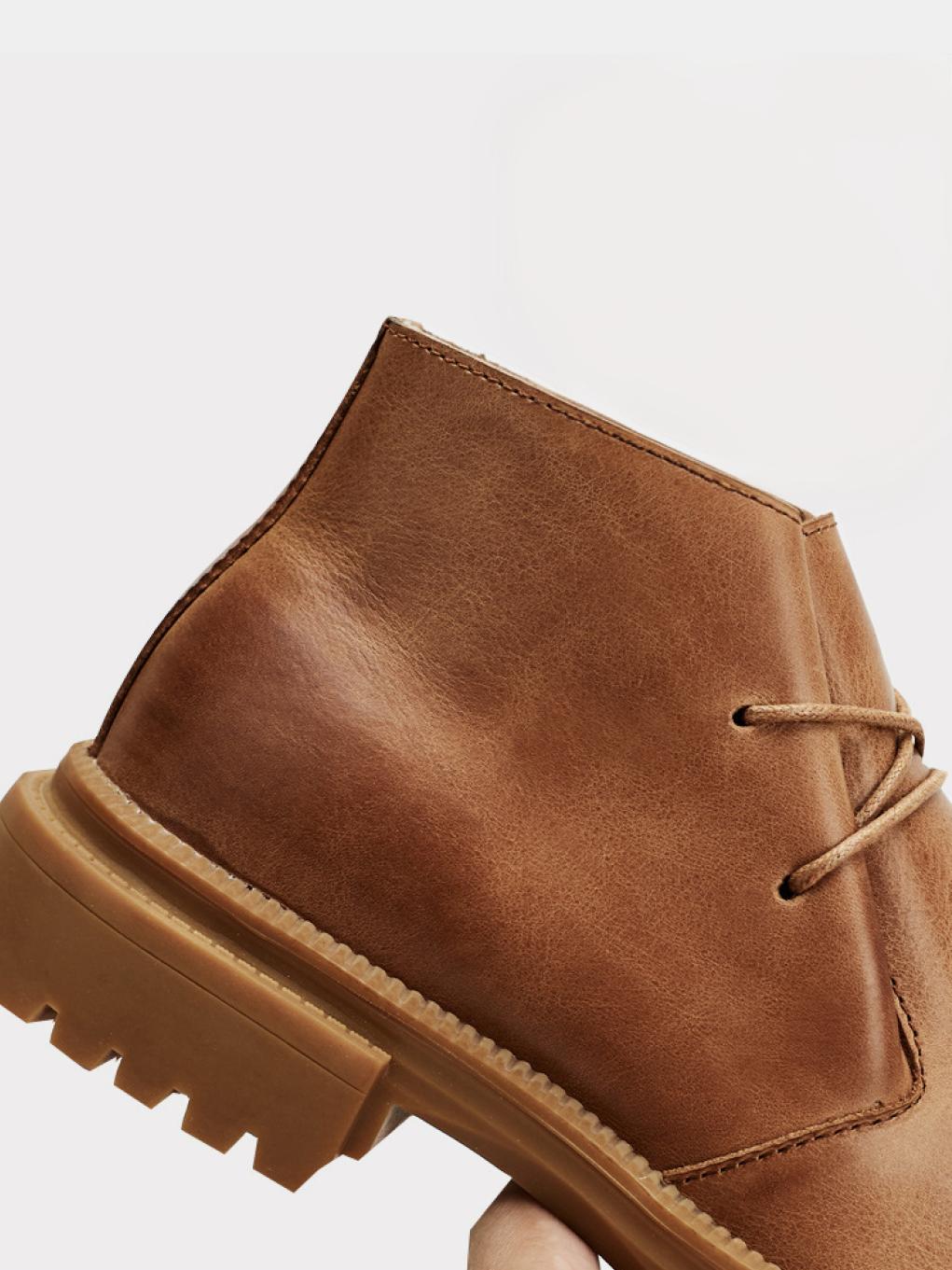 Cowhide Fleece-Lined Work Boots BF02 - Trostoo