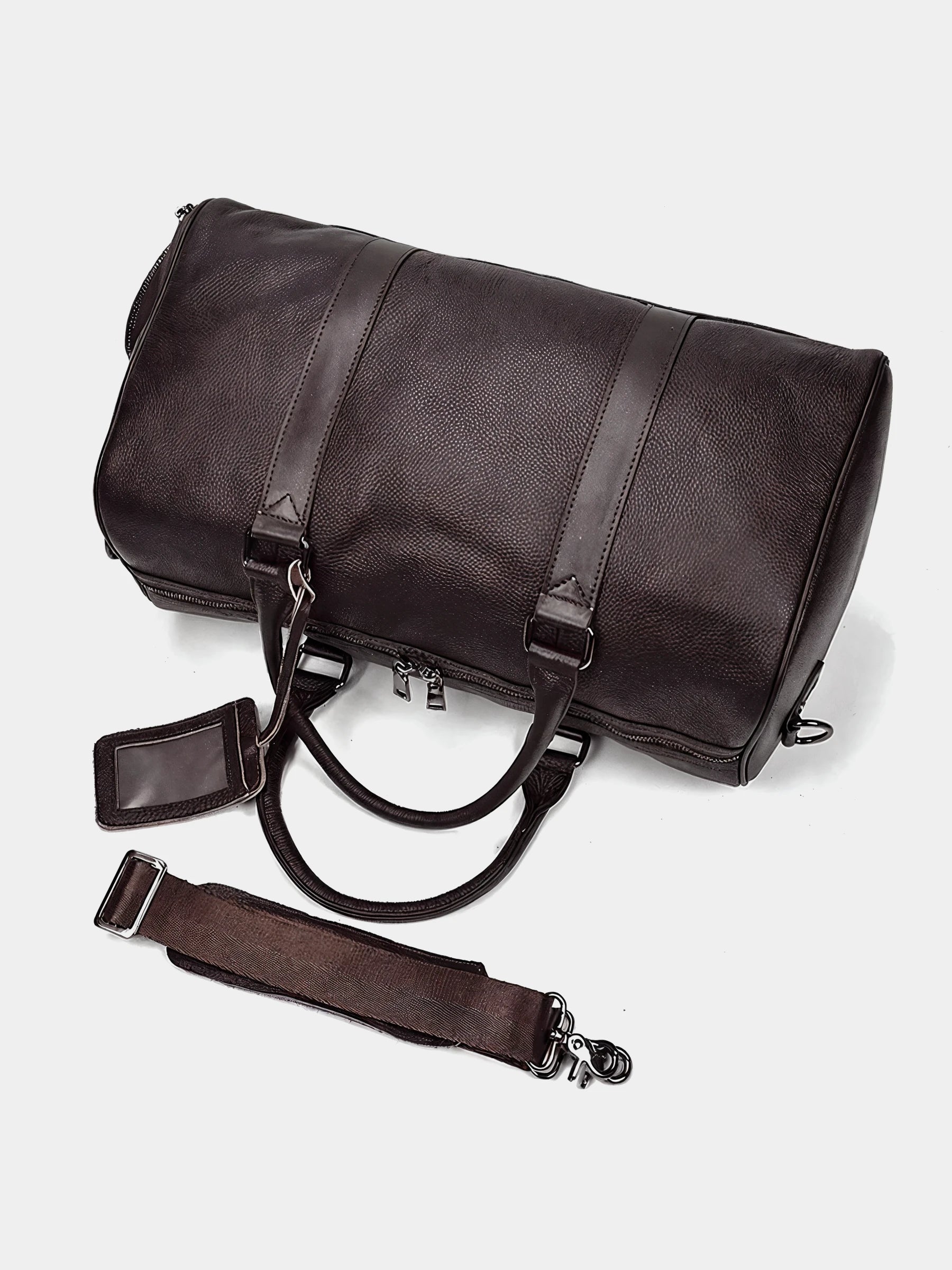 Leather Weekend Holdall D02