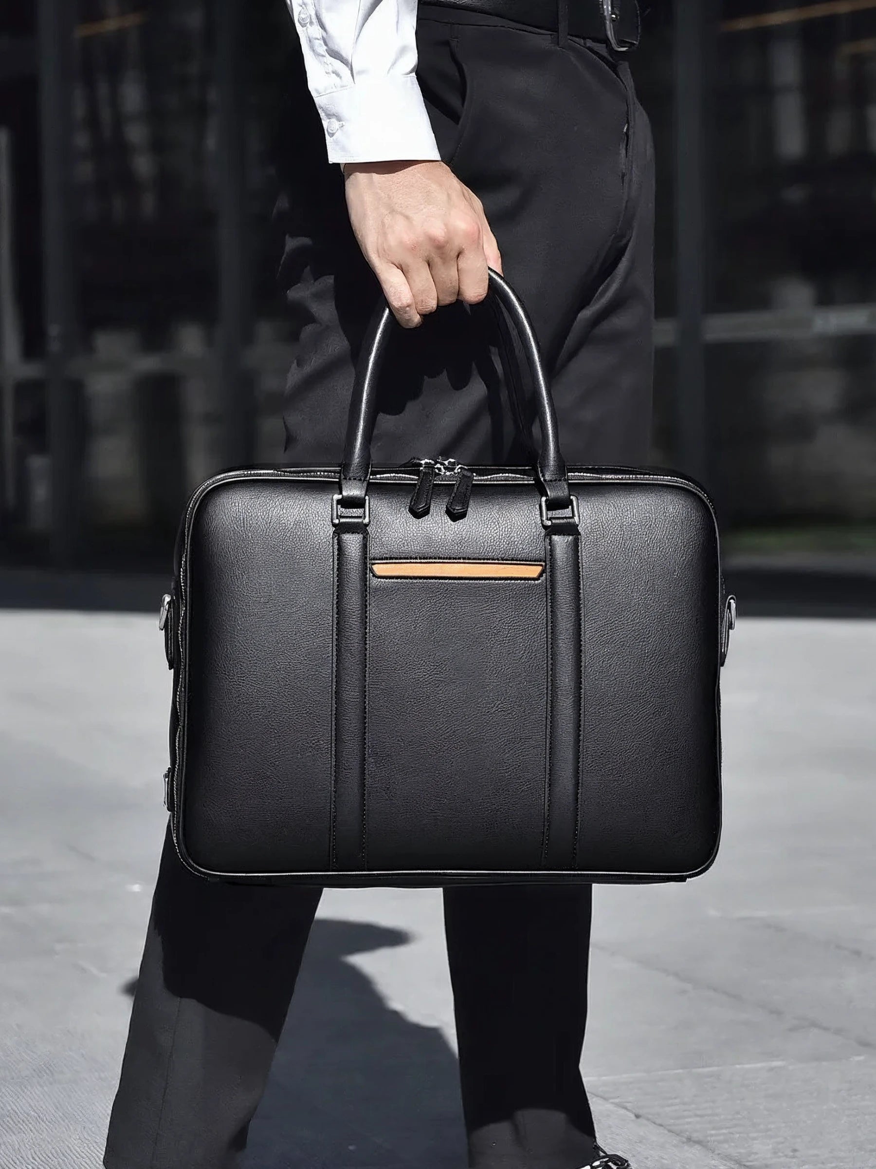 Leather Laptop Briefcase P08
