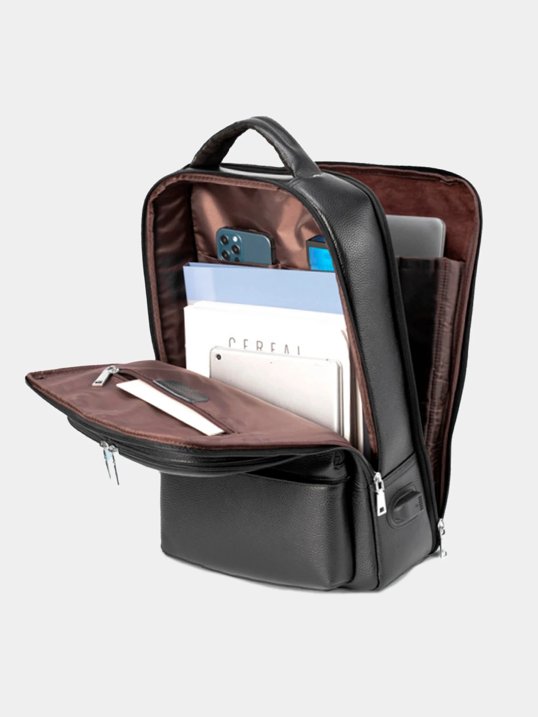 Leather Executive Backpack T06