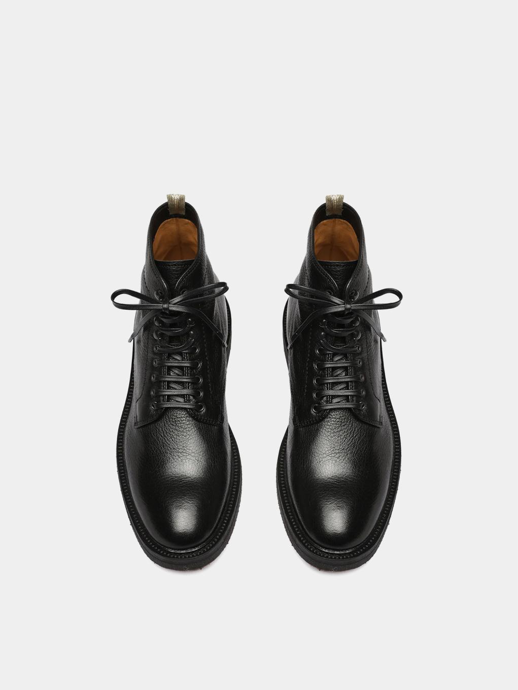 Pebbled Leather Workwear Boots BF06 - Trostoo