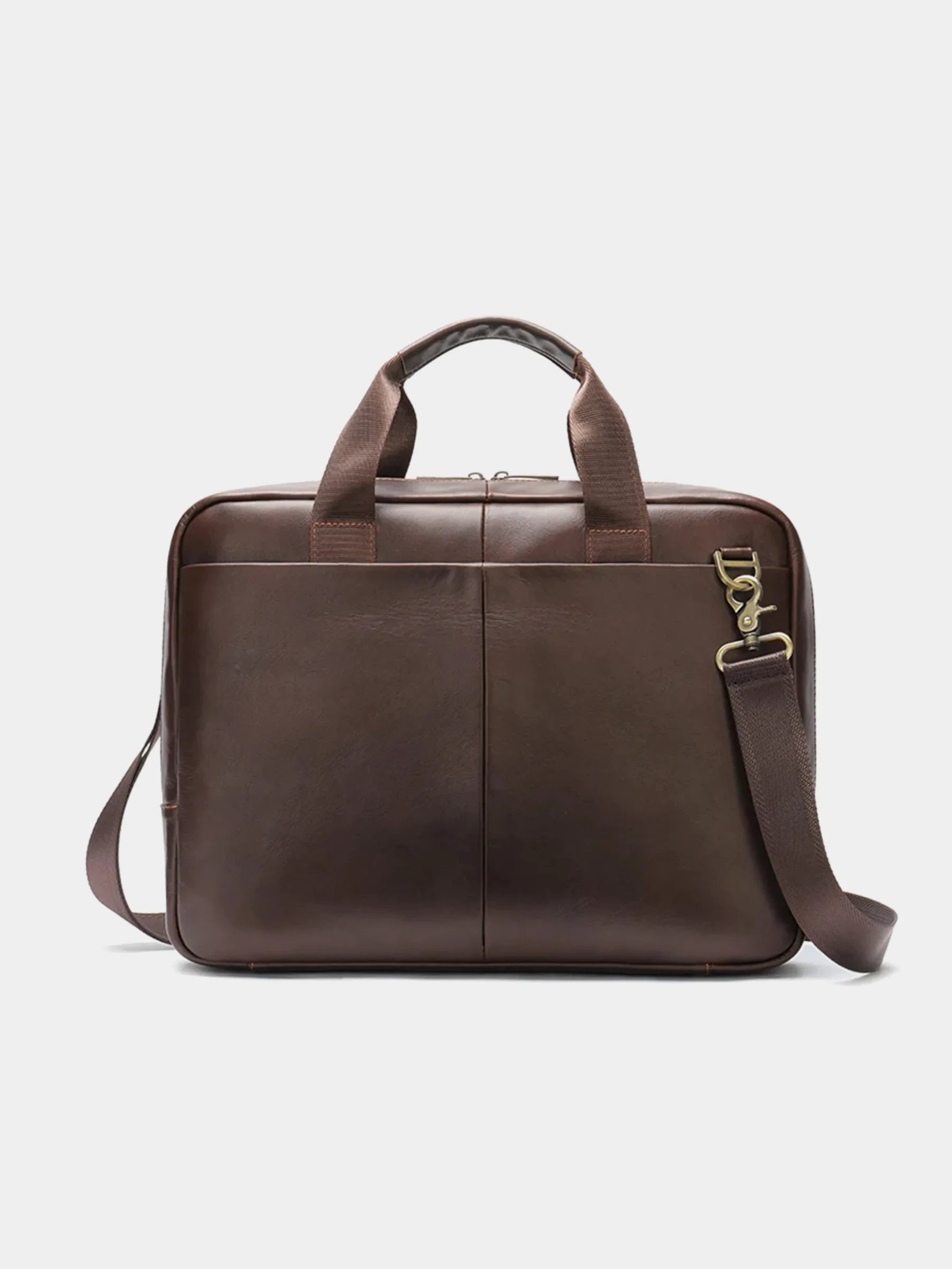 Slim Leather Laptop Briefcase P03