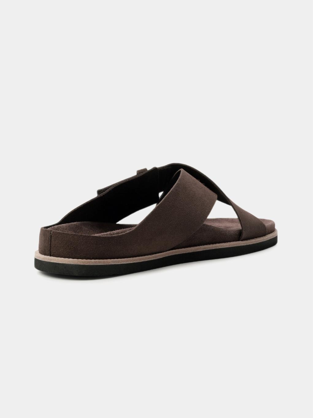 Suede Cross Strap Platform Sandals E01 - Trostoo