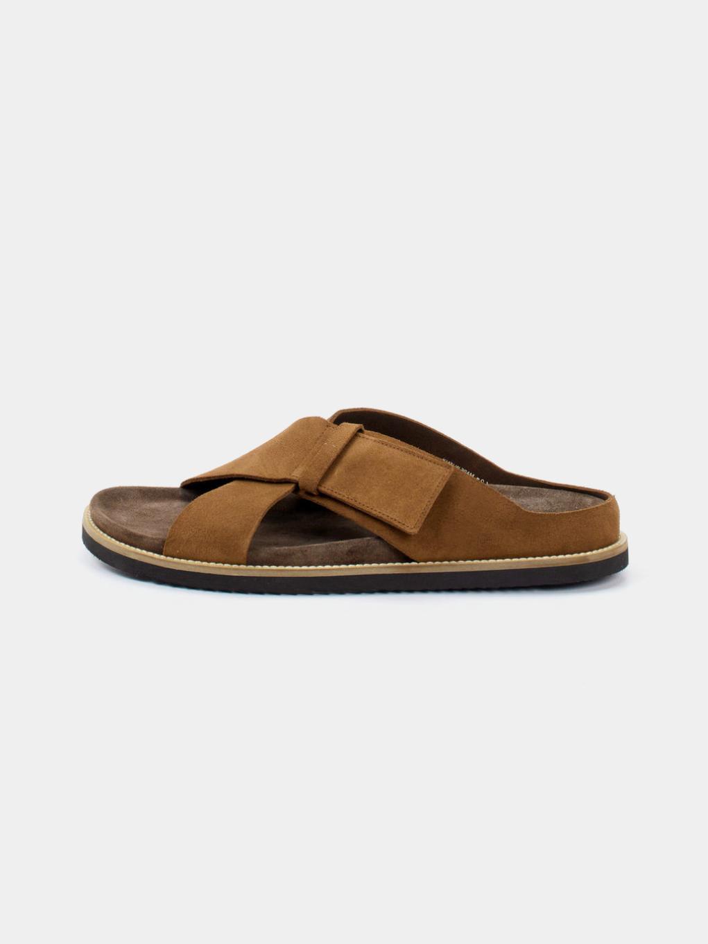 Suede Cross Strap Platform Sandals E01 - Trostoo