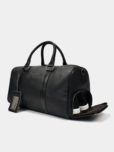 Leather Weekend Holdall D02