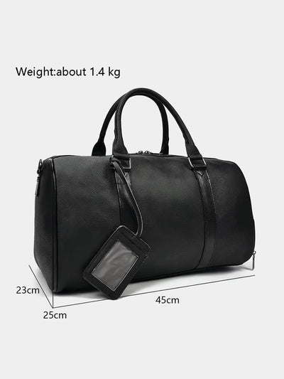 Leather Weekend Holdall D02
