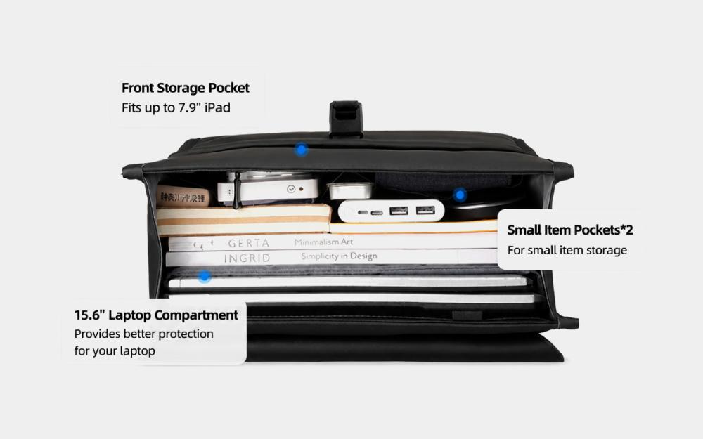 Magnetic Buckle Laptop Backpack T22 - Trostoo