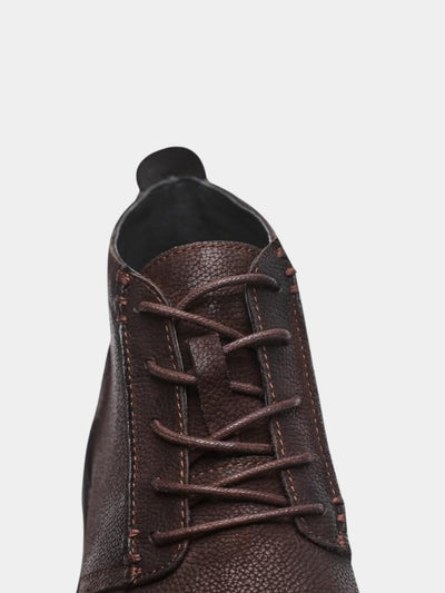 Pebbled Leather Chukka Boots BF05 - Trostoo
