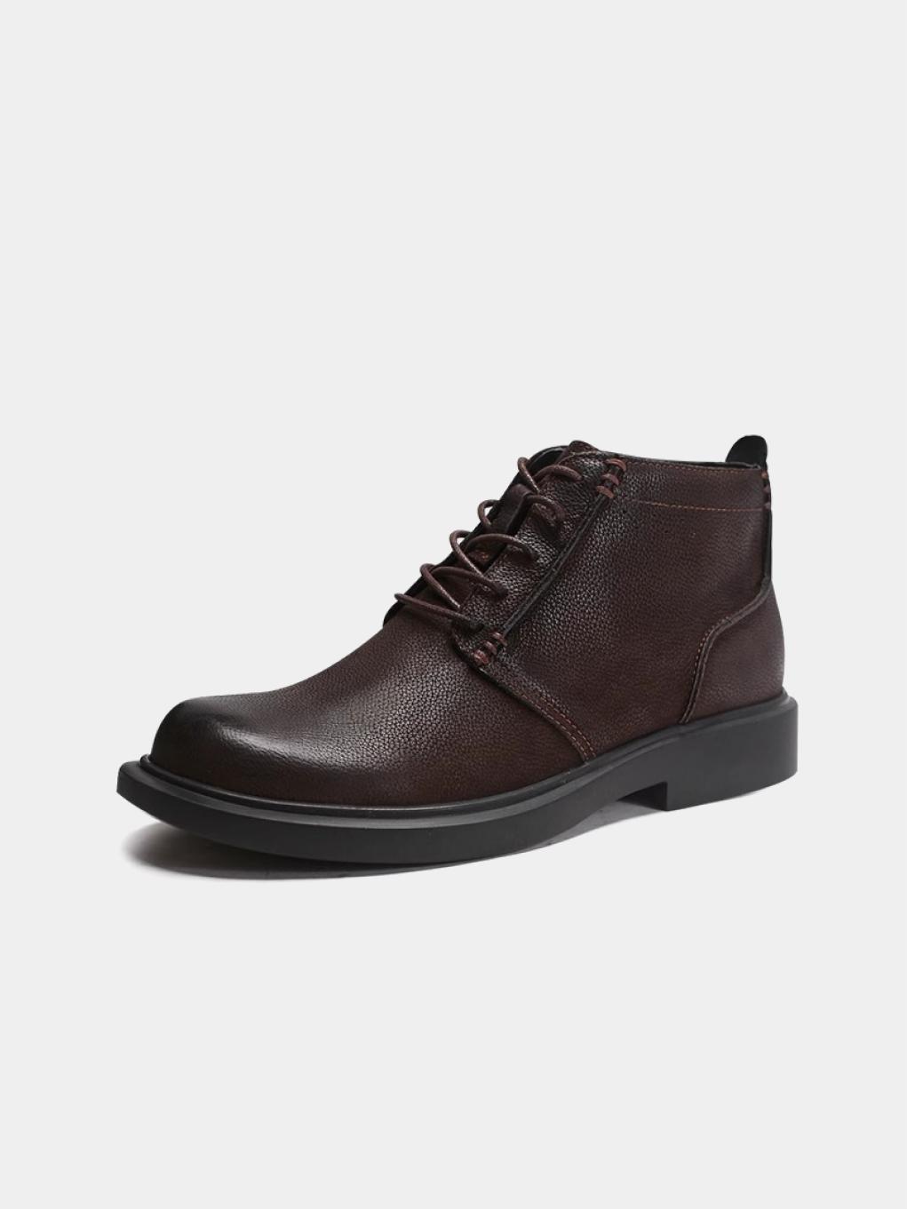 Pebbled Leather Chukka Boots BF05 - Trostoo