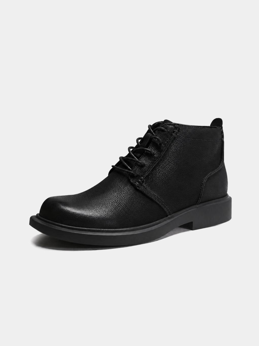 Pebbled Leather Chukka Boots BF05 - Trostoo