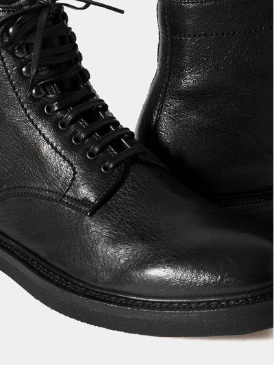 Pebbled Leather Workwear Boots BF06 - Trostoo