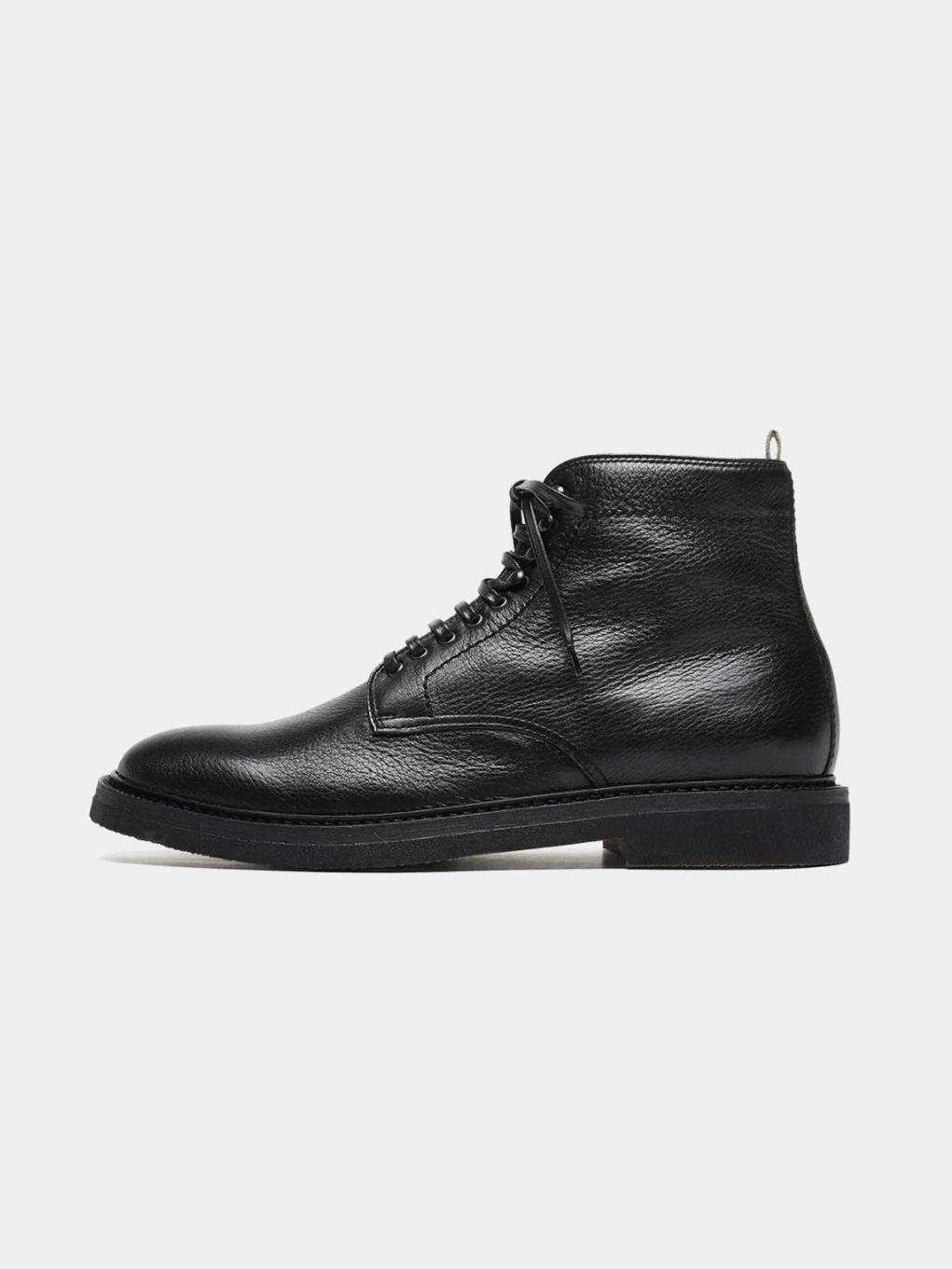 Pebbled Leather Workwear Boots BF06 - Trostoo