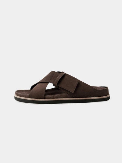Suede Cross Strap Platform Sandals E01 - Trostoo