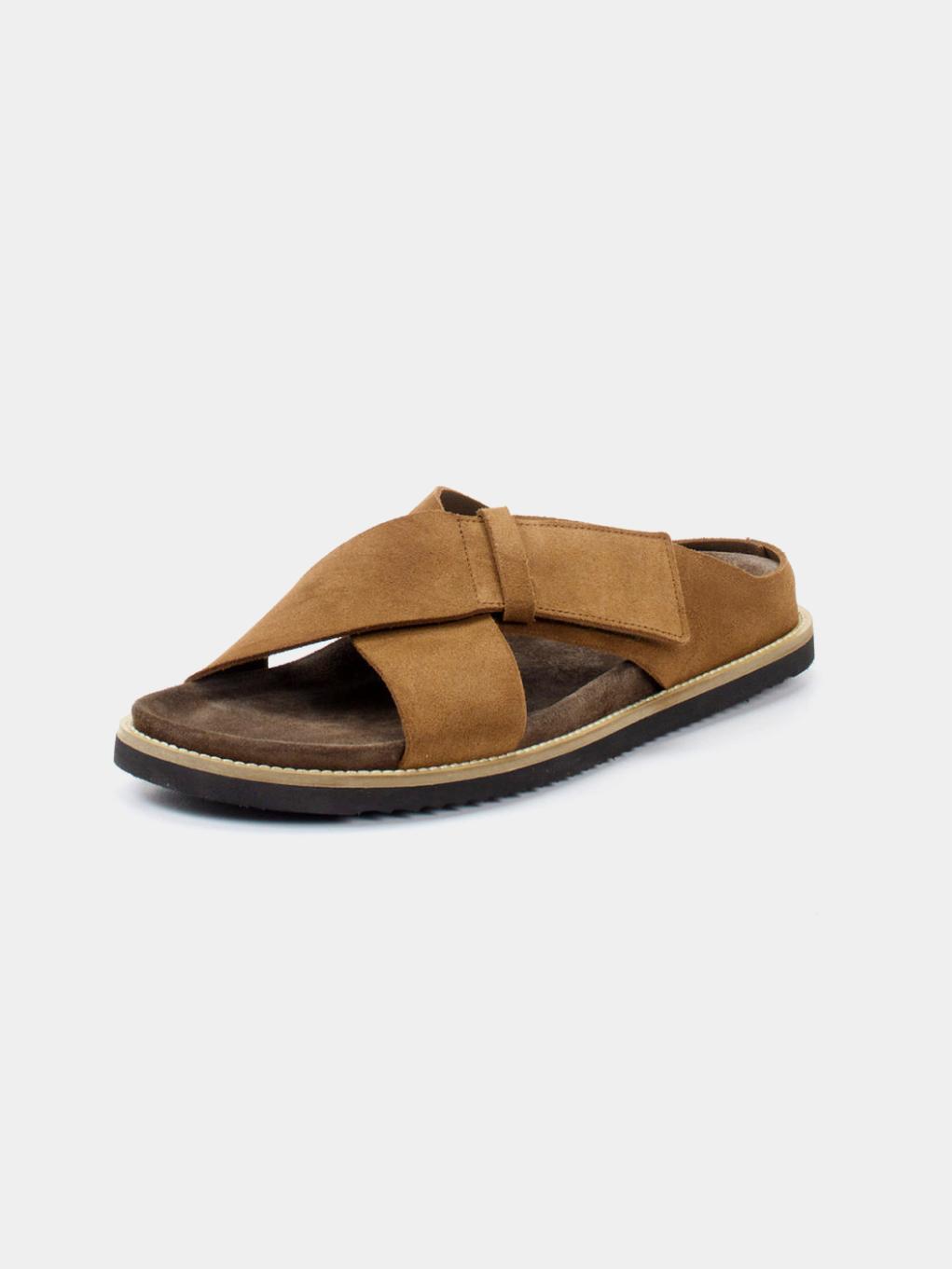 Suede Cross Strap Platform Sandals E01 - Trostoo