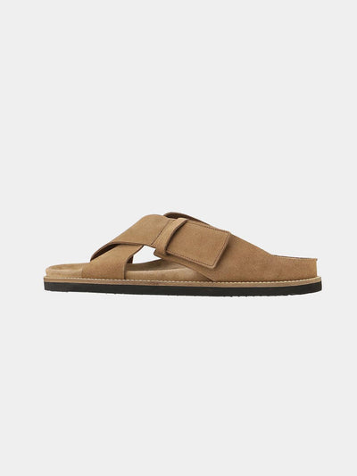 Suede Cross Strap Platform Sandals E01 - Trostoo